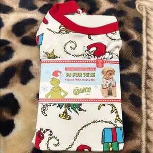 The Grinch Holiday Pet Pajamas - Red and White